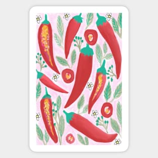 Red Hot chillies Sticker